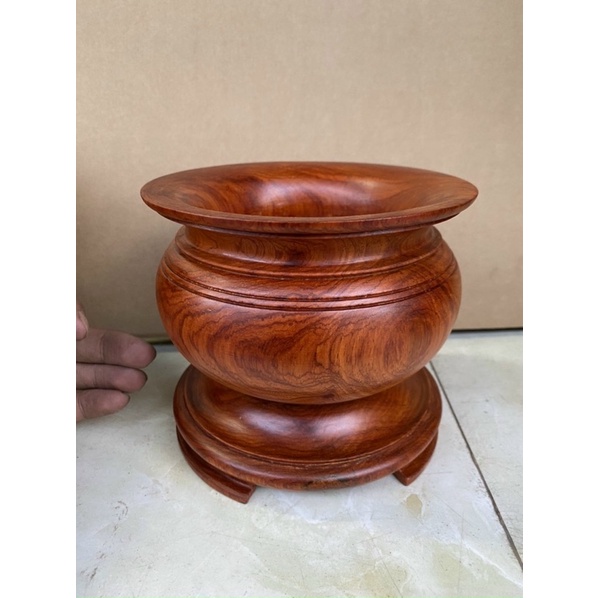 Bát nhang gỗ hương  hàng nguyên khối , đồ thờ cúng . bát hương ,Bát nhang, lư hương gỗ cao cấp - nhiều kích thước