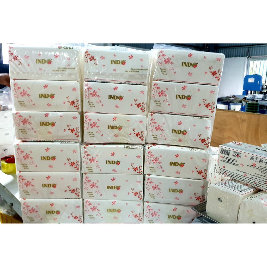 GIẤY ĂN LỤA RÚT CAO CẤP INDO 300 TỜ 2 LỚP