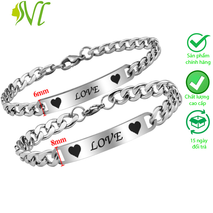 Vòng tay đôi tình yêu cute vòng tay đôi nam nữ tình yêu vòng tay đôi nam và nữ không đen không gỉ xài nước tốt nhiều mẫu chọn Người Đẹp Vì Lụa