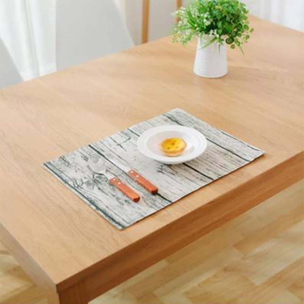 [HCM]Khăn lót bàn ăn canvas kiểu gỗ mộc