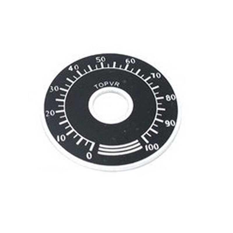 [10 cái] Vòng xoay chia vạch biến trở volume, triết áp, chiết áp (bằng nhôm)