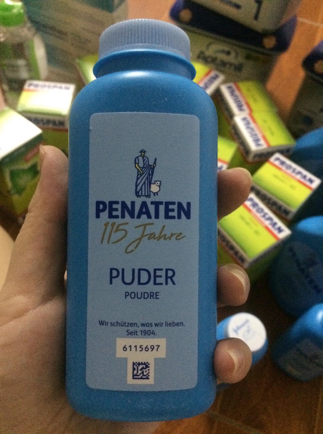 Phấn rôm Penaten xách tay Đức