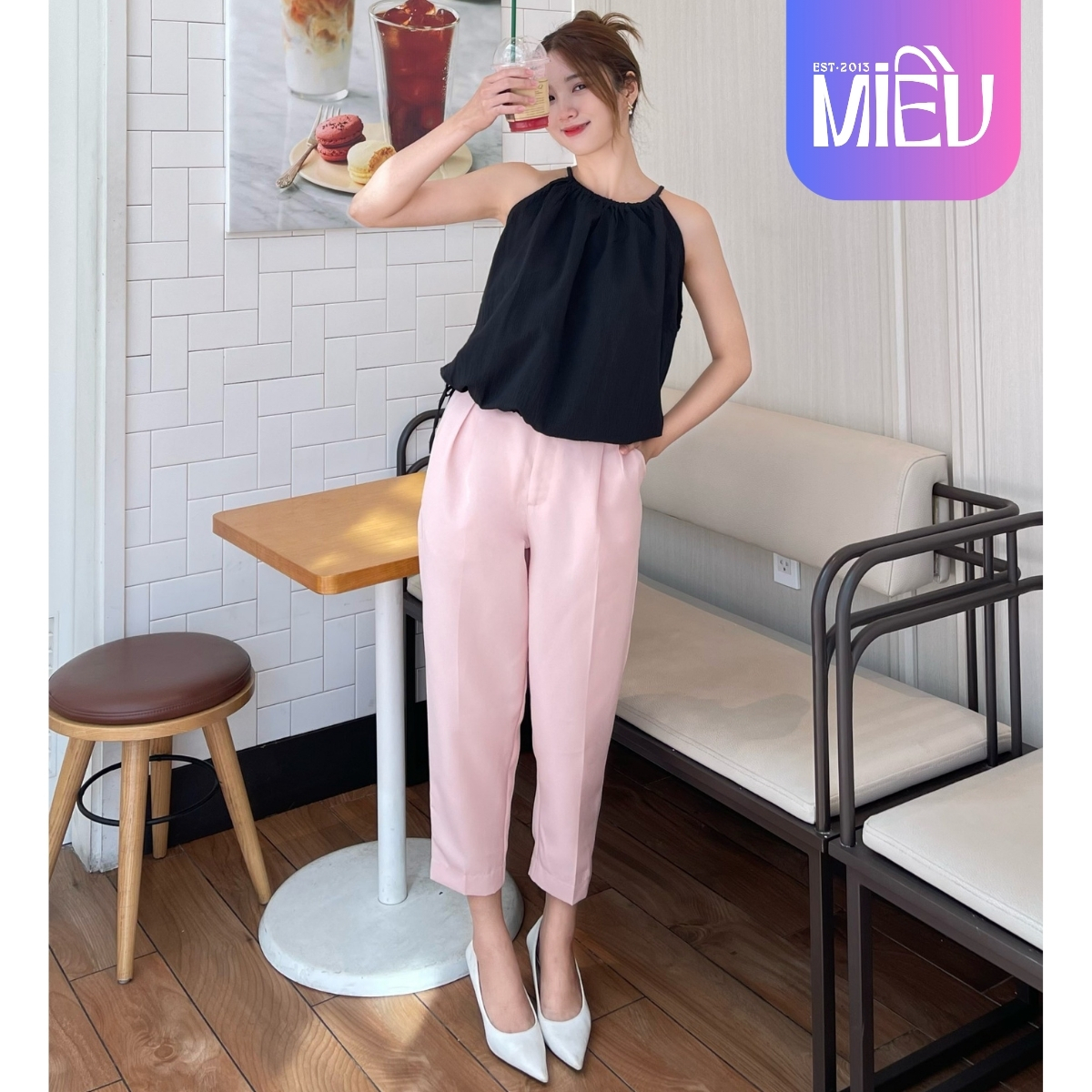 Quần công sở mùa hè Luzi thanh lịch sang trọng Miều Est.2013