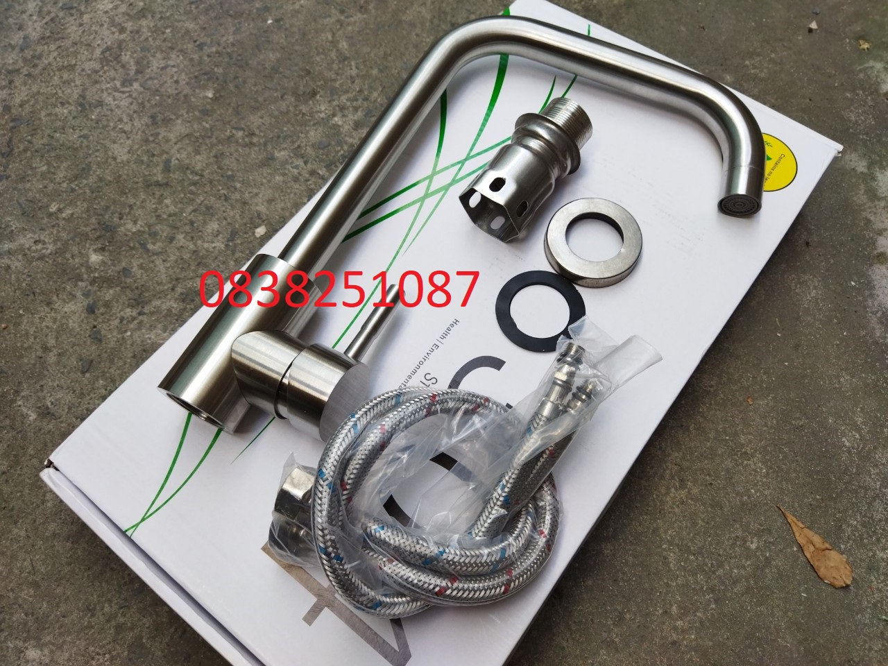 Vòi rửa chén nóng lạnh inox sus 304 cnl3018