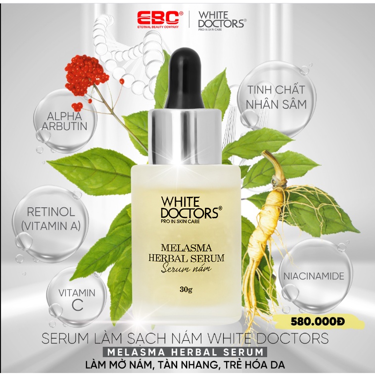 Serum nám White Doctors Melasma Herbal Serum 30g