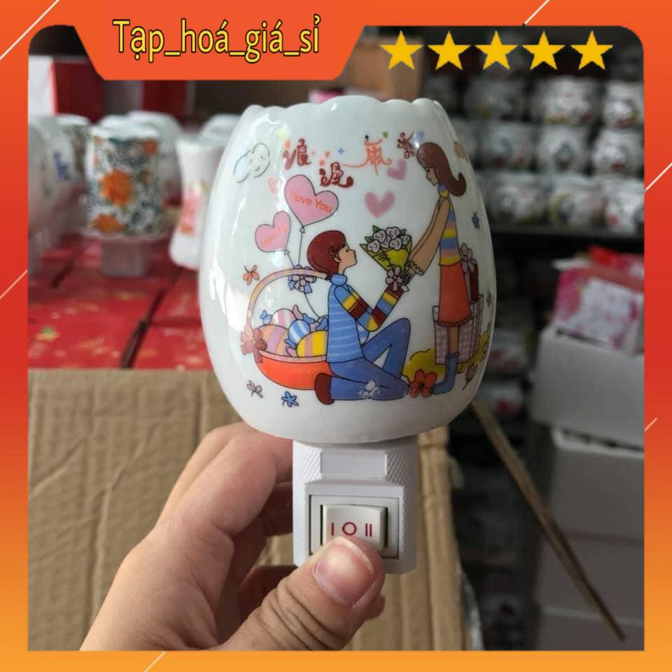 Đèn ngủ xông tinh dầu gốm sứ cao cấp