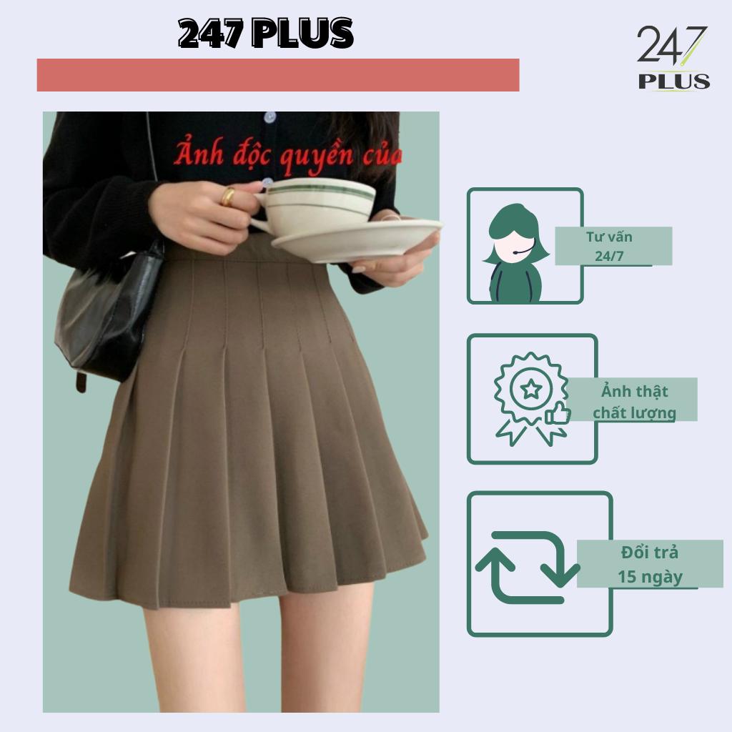 Chân Váy Xếp Ly 4 Màu CV301
