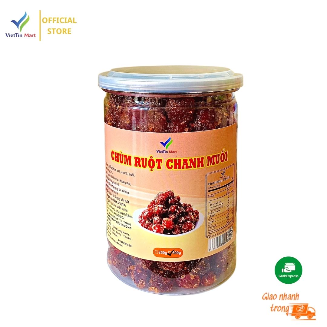 500GR [LONPET] CHÙM RUỘT SẤY CHANH MUỐI