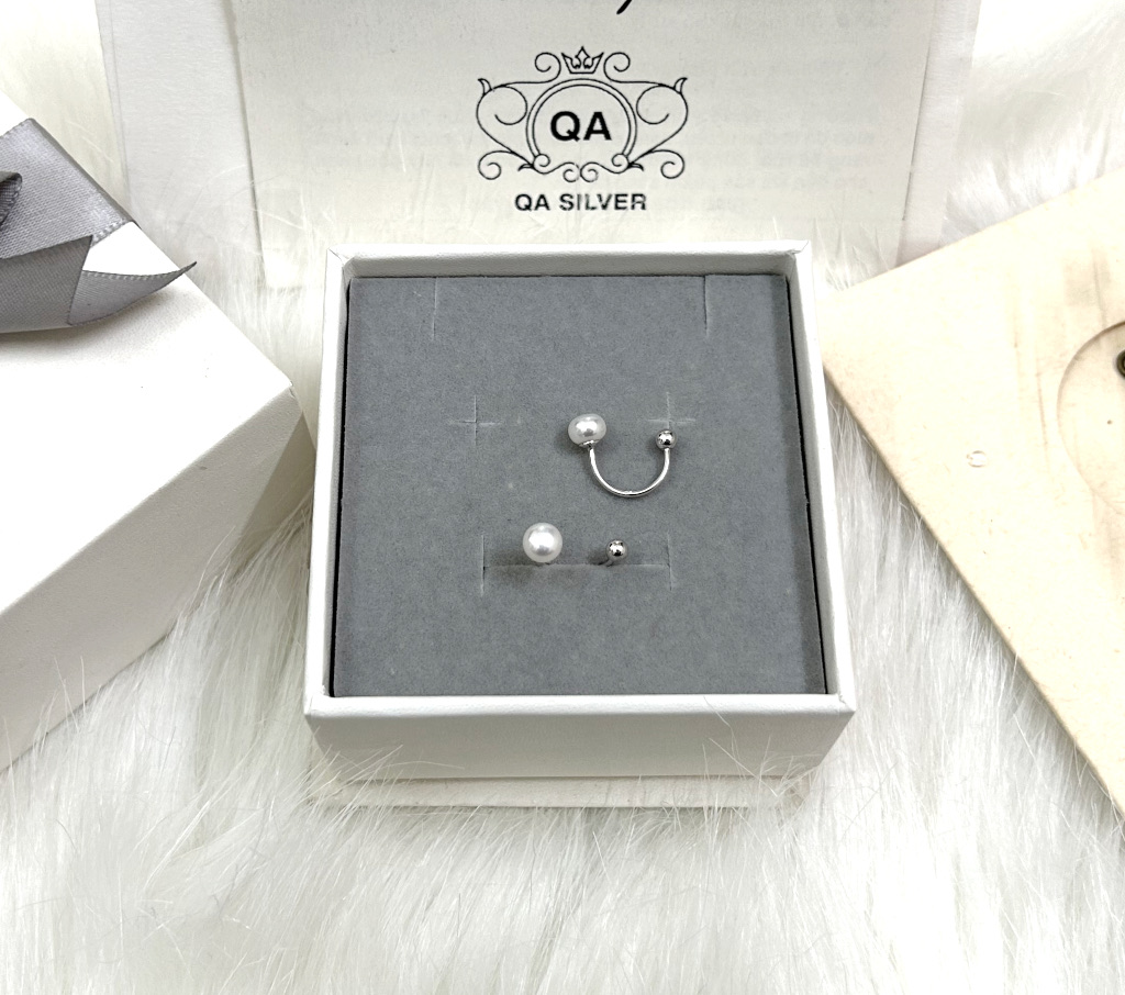 PEARL QA SILVER Earrings