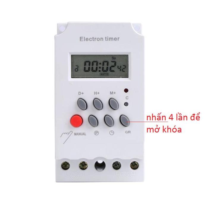 Công tắc hẹn giờ KG316 T-II, công suất 25A/220V, timer hẹn giờ bật tắt điện tự động, công tắc hẹn giờ bật tắt máy bơm, công tắc hẹn giờ thông minh