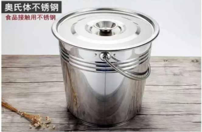 XÔ INOX CÓ NẮP ĐỰNG NƯỚC LÈO/ ĐỰNG ĐÁ (Ảnh thật shop chụp)