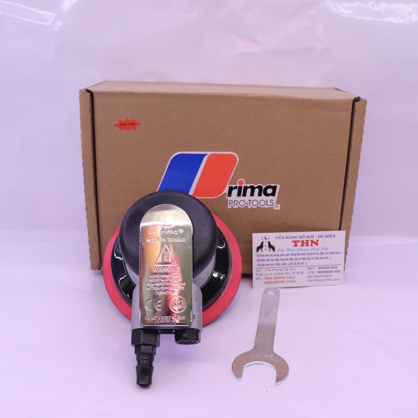 Máy Chà Nhám Gỗ,Chà Xe Máy,Xe Oto Prima (Loại 1 ) Đế 1T2 -125MM