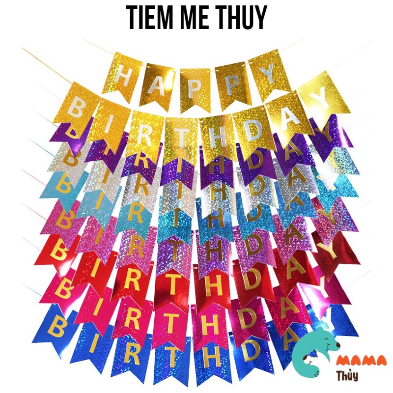 Happy birthday banner for birthday party decoration
