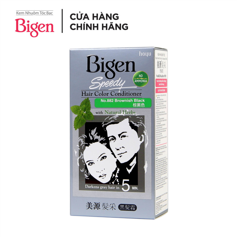 Thuốc nhuộm tóc phủ bạc dạng kem Bigen Speedy Hair Color Conditioner 80ml giá rẻ