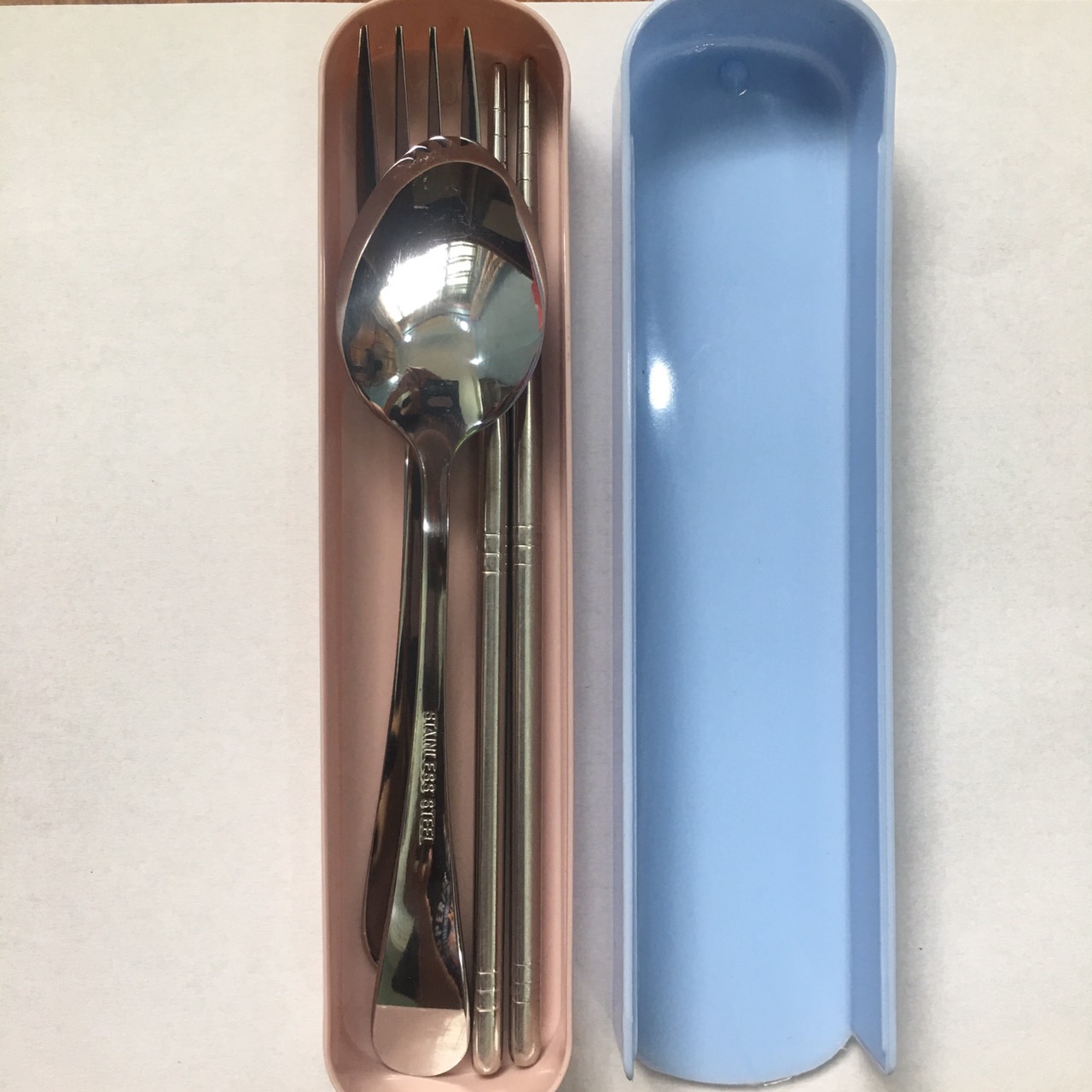 Bộ 3 thìa đũa dĩa inox - set cá nhân