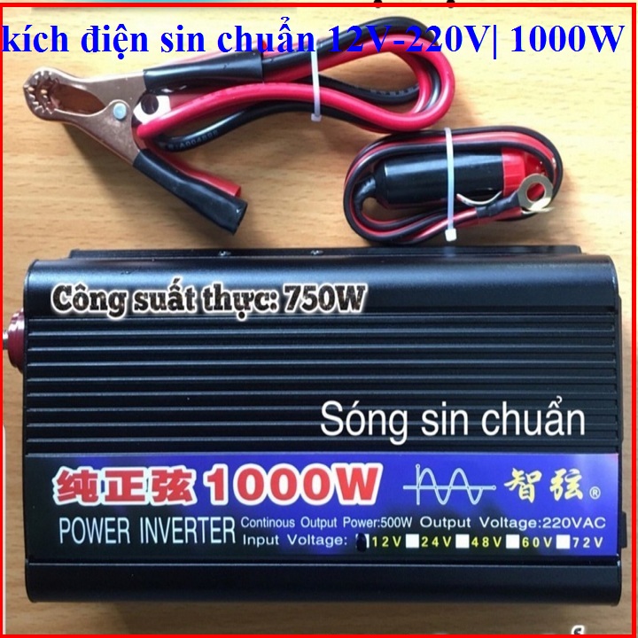 BỘ KÍCH ĐIỆN SIN CHUẨN |12v-220VAC 1000W