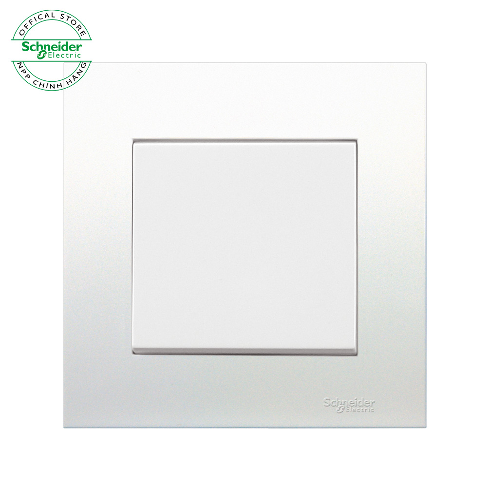 Bộ công tắc đơn 2 chiều 16A màu Trắng hoặc màu Xám bạc, dòng vuông Vivace - Schneider Electric - KB31_WE_G19; KB31_AS_G19