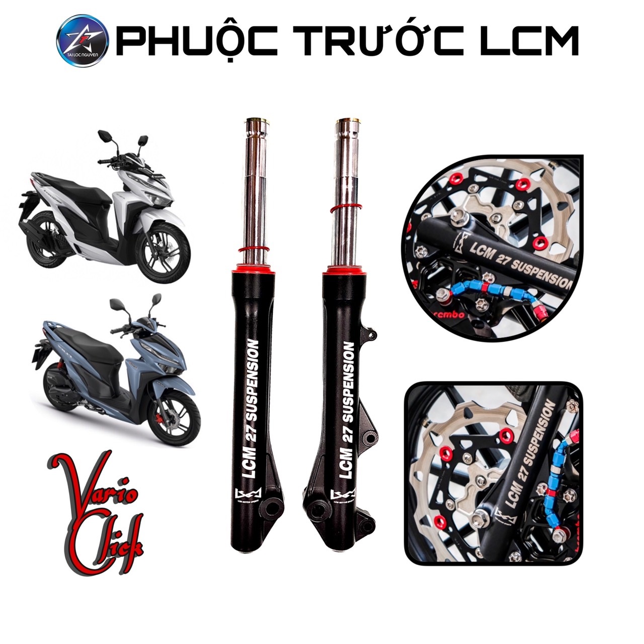 [HCM]PHUỘC TRƯỚC LCM CHO HONDA VARIO/CLICK