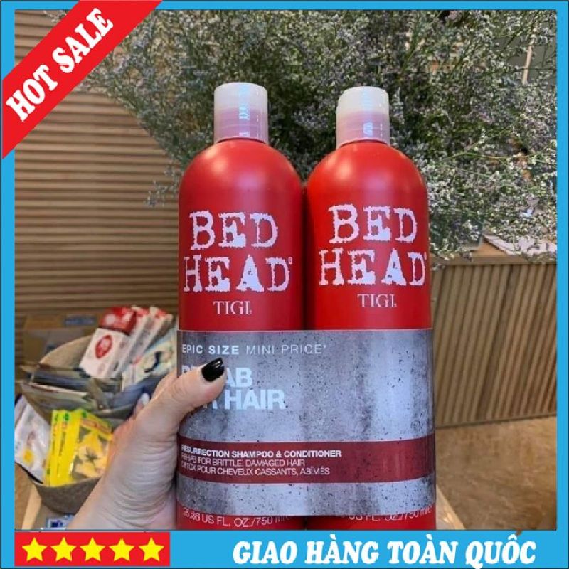 [TIGI] Cặp Dầu Gội - Xả TIGI Bed Head Màu Đỏ Chính Hiệu Siêu Mượt Tóc giá rẻ