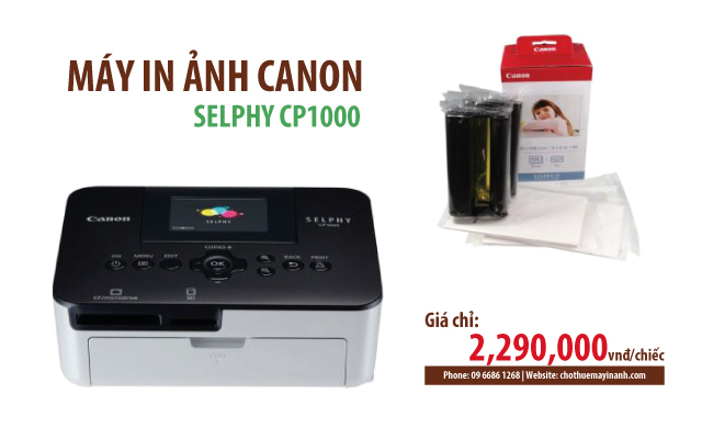 máy in ảnh mini canon shelphy cp1000