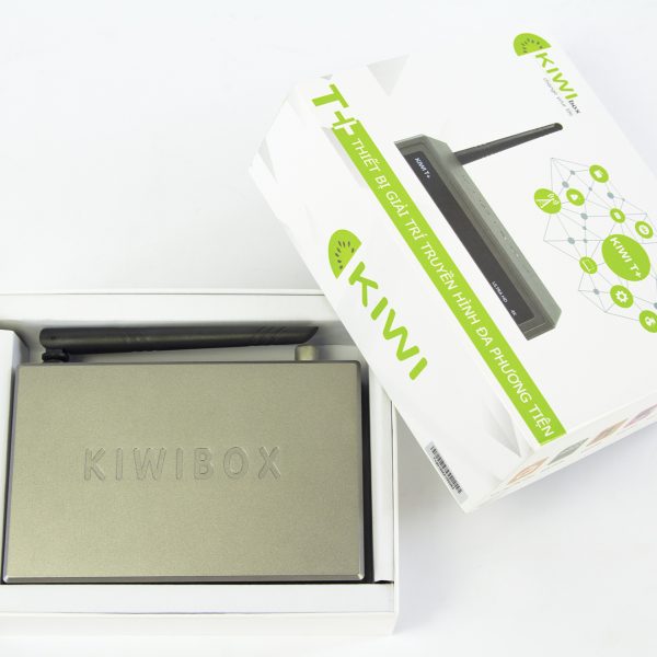 Kiwibox T+ Đầu thu DVB T2 tích hợp smart Android TV