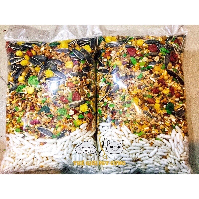 Thức ăn trộn cơ bản cho chuột Hamster, Sóc...