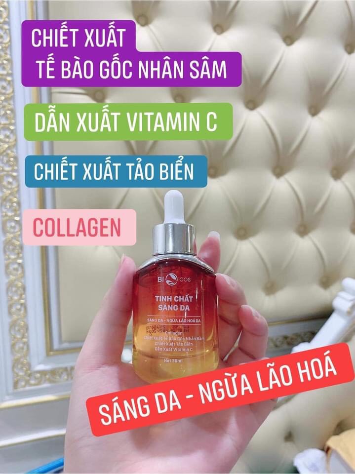 Combo Dưỡng Sáng Da,Mờ Thâm Nám BIOCOS ( Kem Dưỡng B5- 20gr ,Tinh Chất Nám 30ml ,Tinh Chất Sáng Da 30ml)