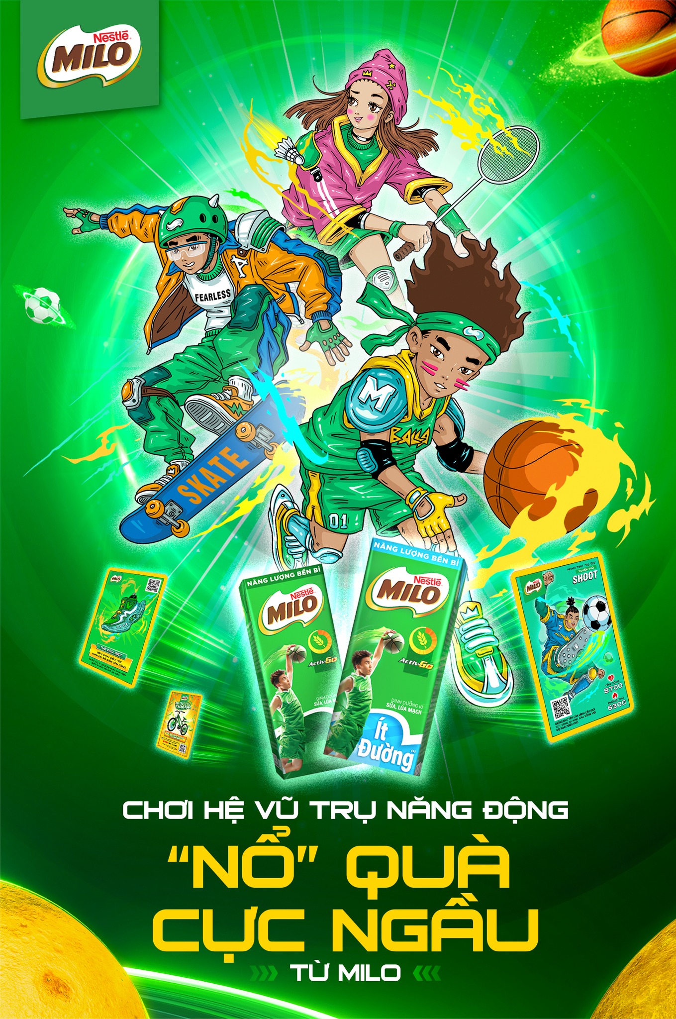 Sữa lúa mạch Nestlé MILO lốc 4hộp x 180ml