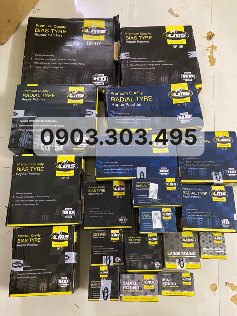 Miếng vá lốp bố chéo LMS BP-04