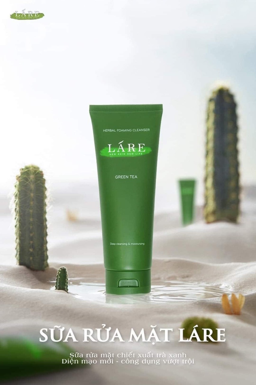 Sữa rửa mặt hữu cơ Lare 120ml