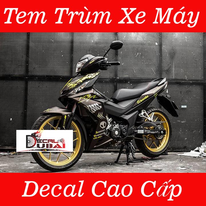 Tem trùm Dán Xe winner Đen Vàng Mẫu Mới