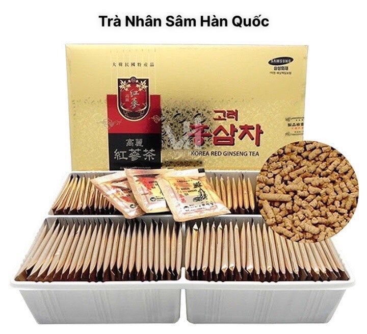 [Chính Hãng] Trà Hồng Sâm Hàn Quốc Korea Red Ginseng Tea hộp (3g x 100 gói)