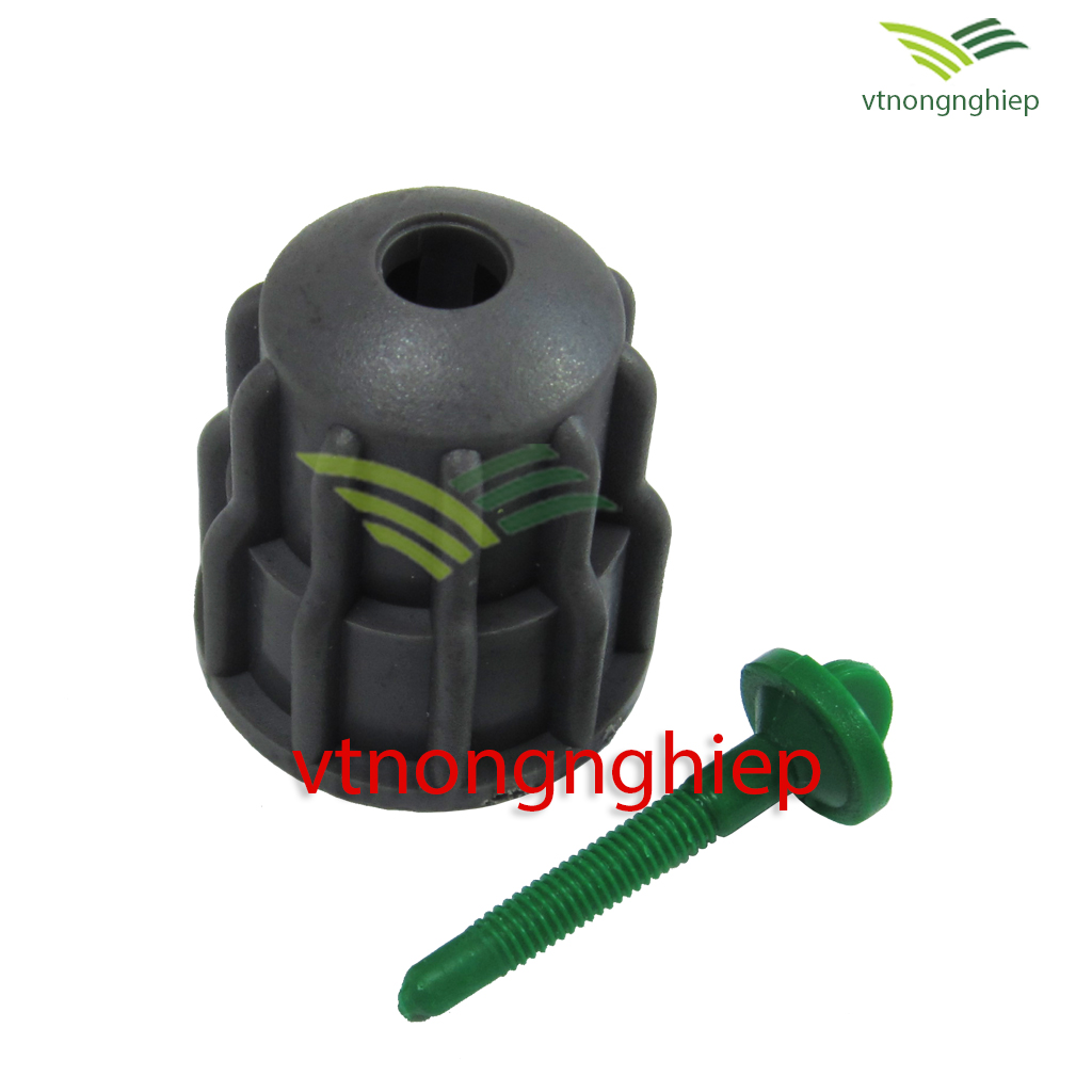 20 Béc bít phun ngang ren trong phi 21mm ( Xám, Xanh Lá)