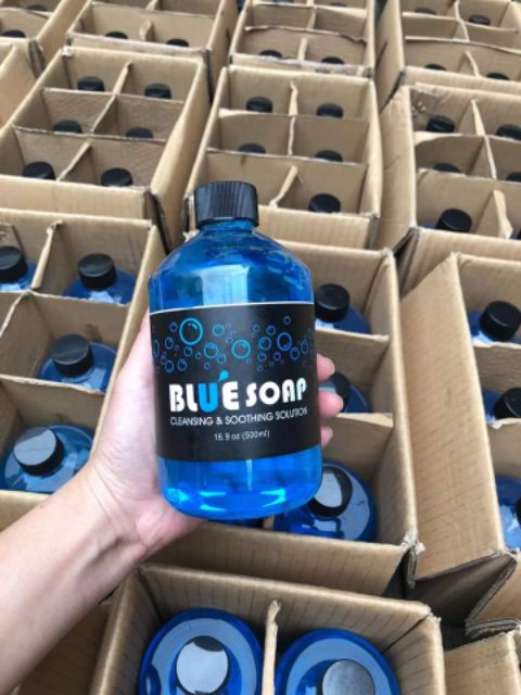 Blue Soap 500ml chai  Vệ sinh sát khuẩn phun xăm