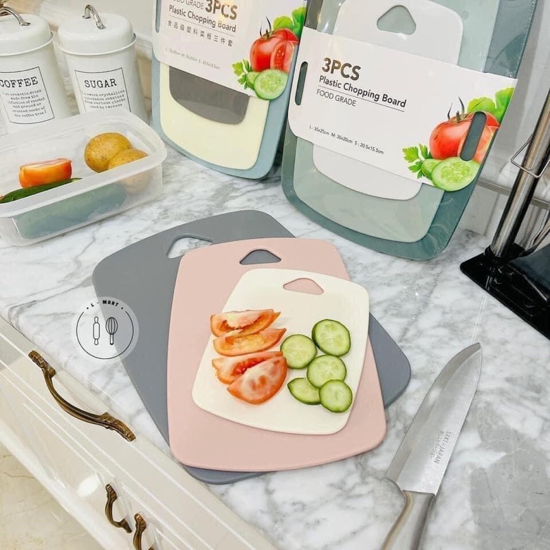 Sét 3 món Thớt nhựa kháng khuẩn