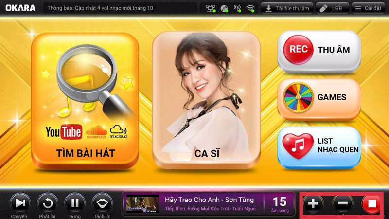Đầu Karaoke Okara M15 Có Ổ cứng 4T