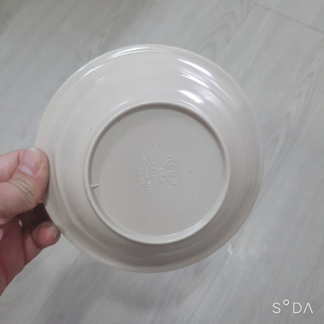 Tô nhựa melamine TOV6 màu Nâu bóng nhà hàng sang trọng - Cao Cấp