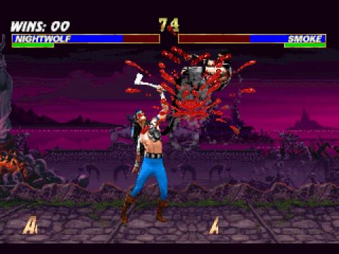 game ps1 mortal kombat trilogy ( rong den trilogy )