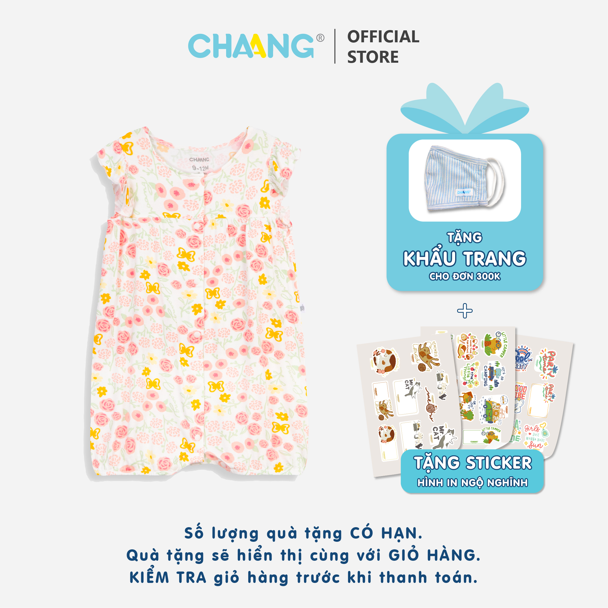 Bộ body cộc cúc giữa Spring rose hồng