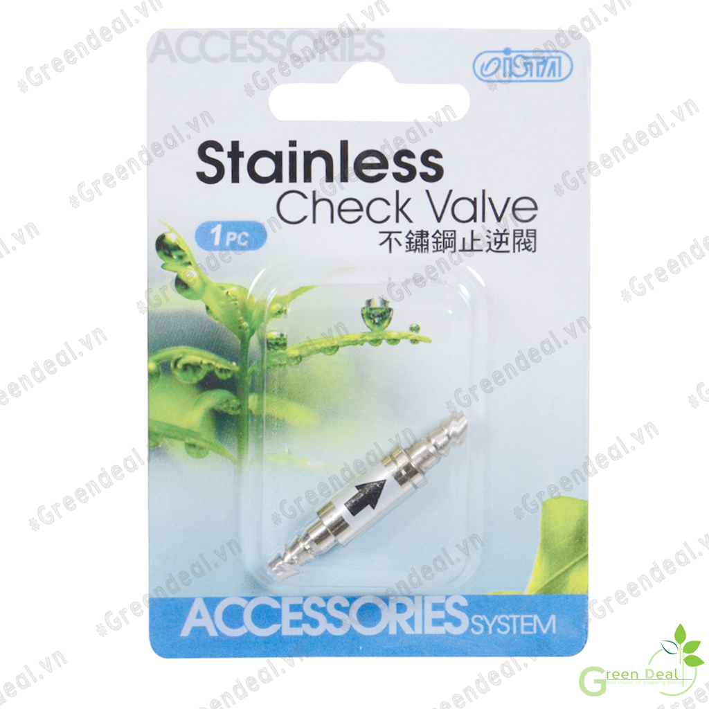 Ista - stainless check valve | van 1 chiều inox cho bình khí co2 thuỷ sinh