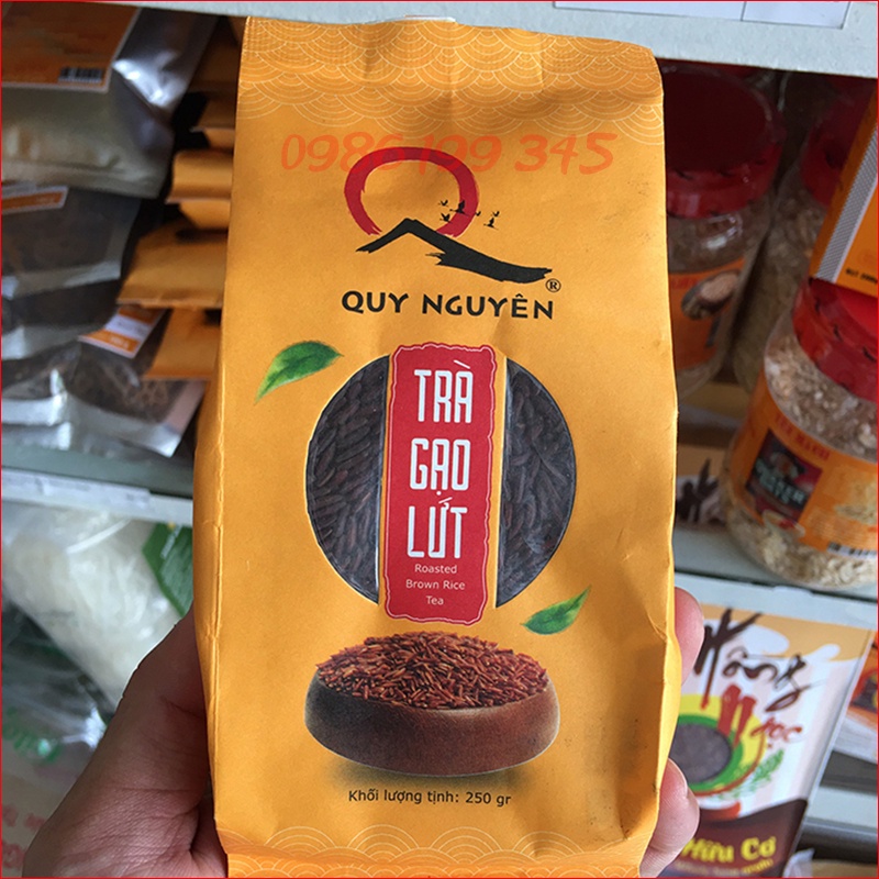Trà gạo lứt Quy Nguyên trà gạo lứt đỏ nguyên chất Ông thầy Tuệ Hải chùa