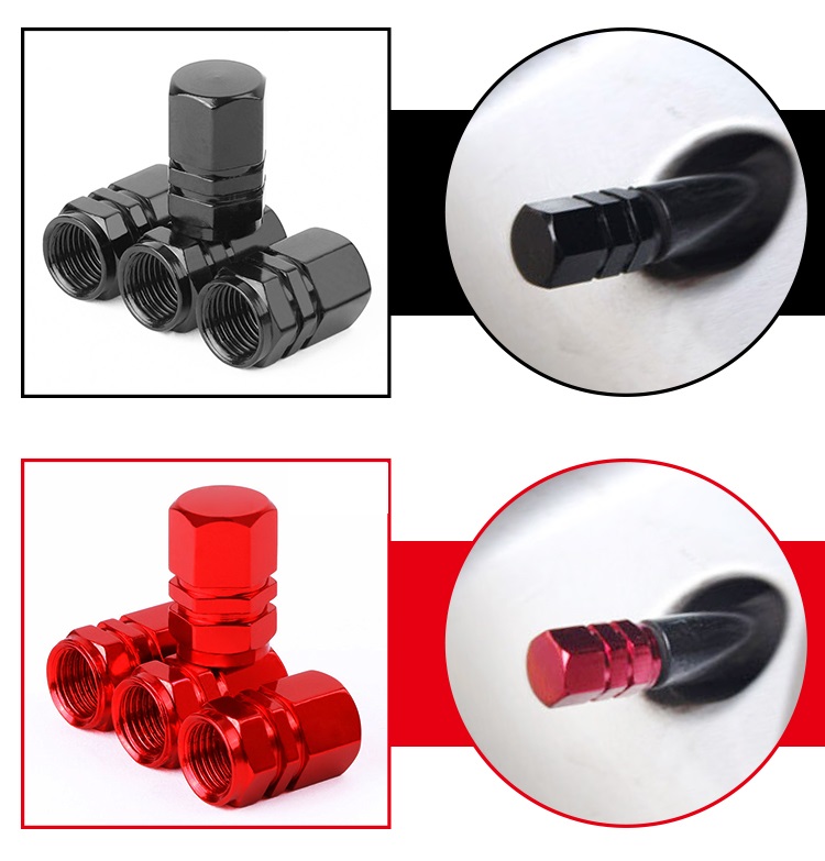 Bộ 4 Nắp Đậy Van Bánh Ô Tô, Xe Máy