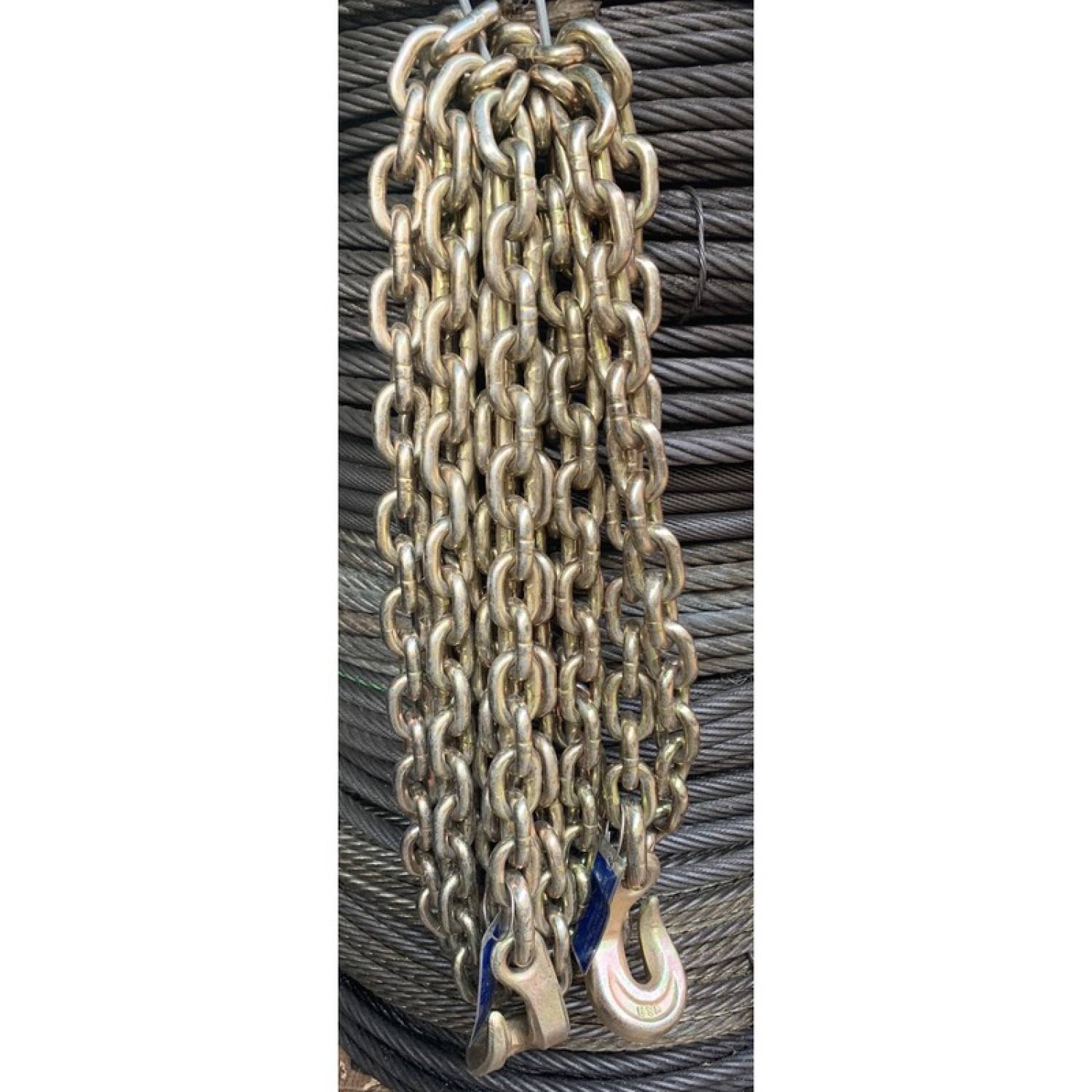 Dây xích cẩu hàng 8mm - 10mm dài 2.7 mét có móc la bồi - cáp thép sài gòn vina