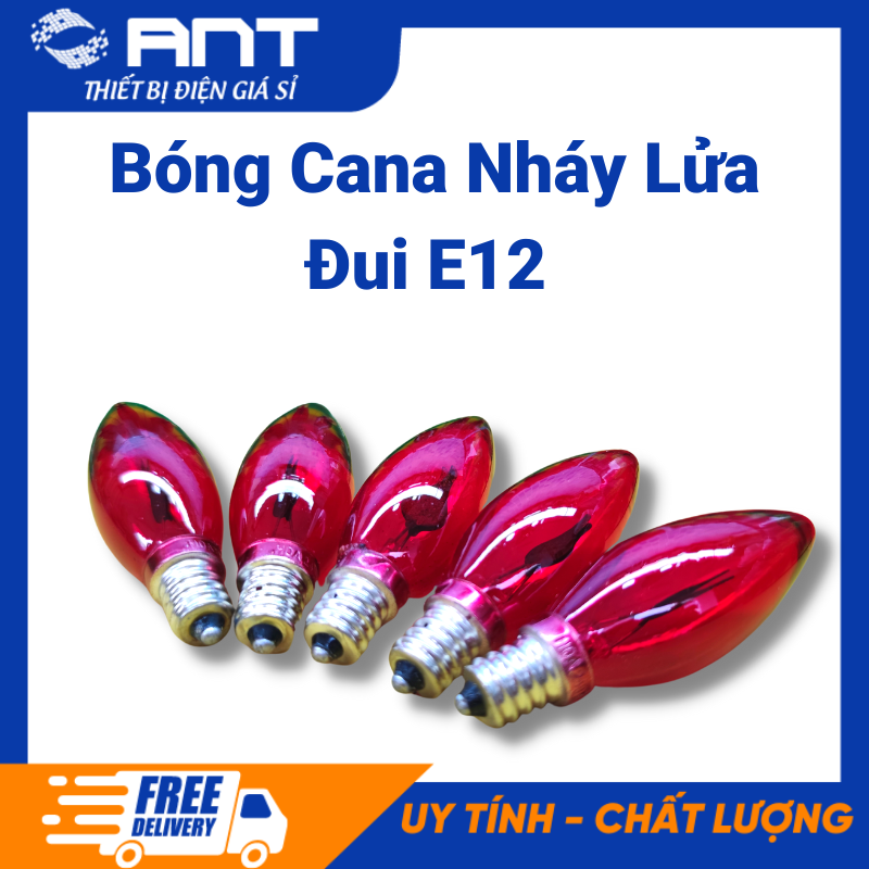 [ combo 3 bóng ]Bóng đèn cana trái nhót nhảy lửa đui e12 - Hòa Thái