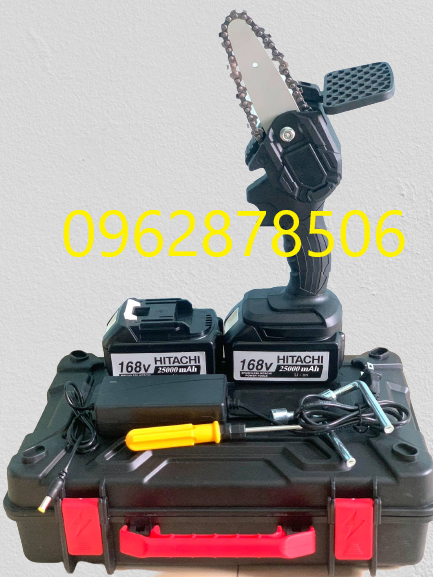 Máy cưa xích pin hitachi 168v