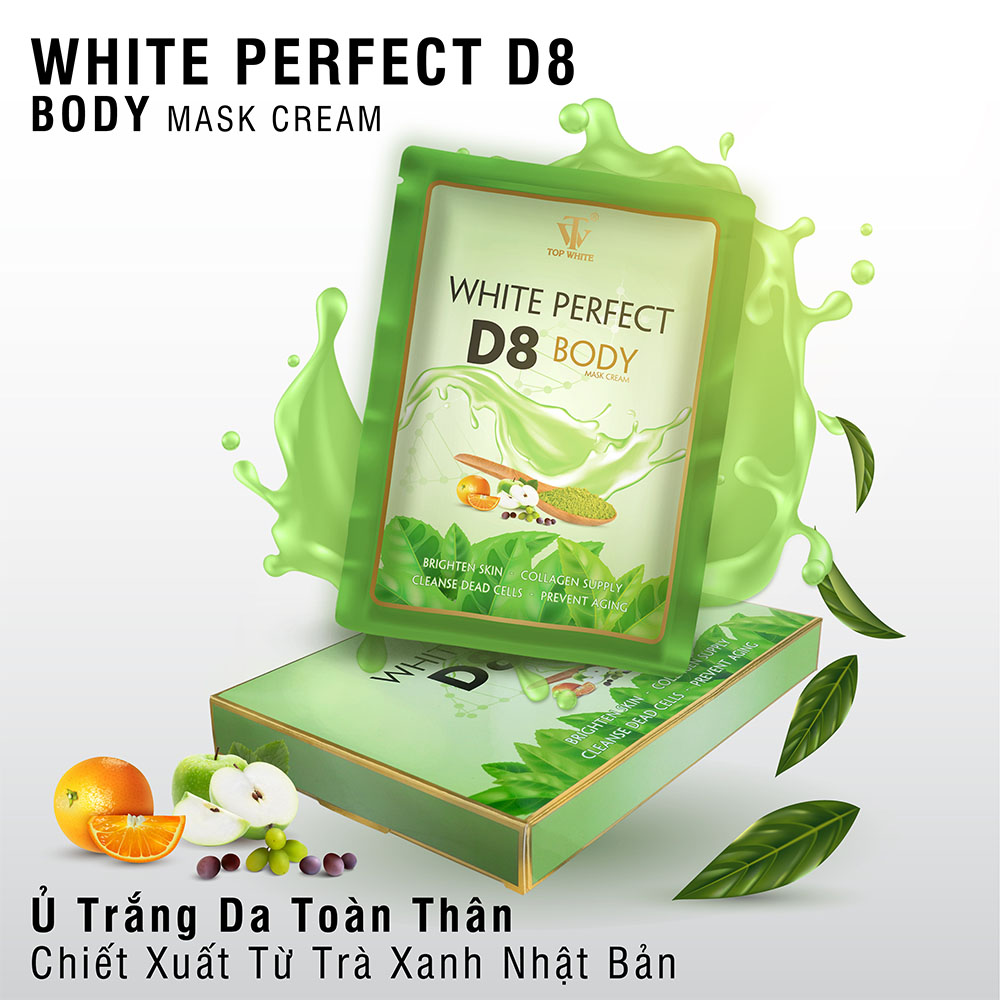 Kem Ủ White Perfect Body Topwhite D8 tắm trắng da