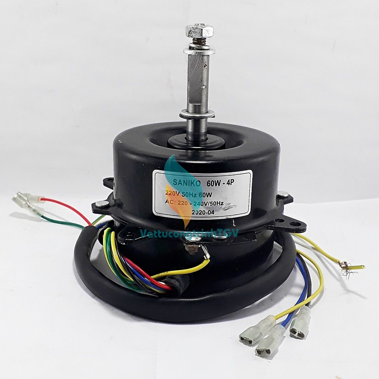 Motor vỏ đen 220V-60W ngược chiều thay thế cho quạt điều hòa hơi nước