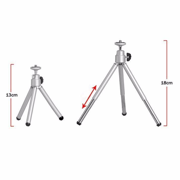 Tripod mini 3 chân bằng Kim Loại chắc chắn