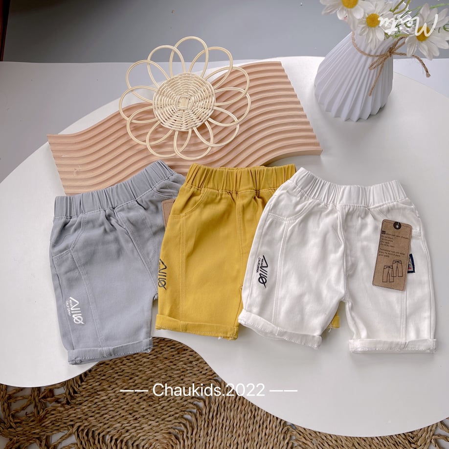 quần short kaki cho bé  trai 8-18kg