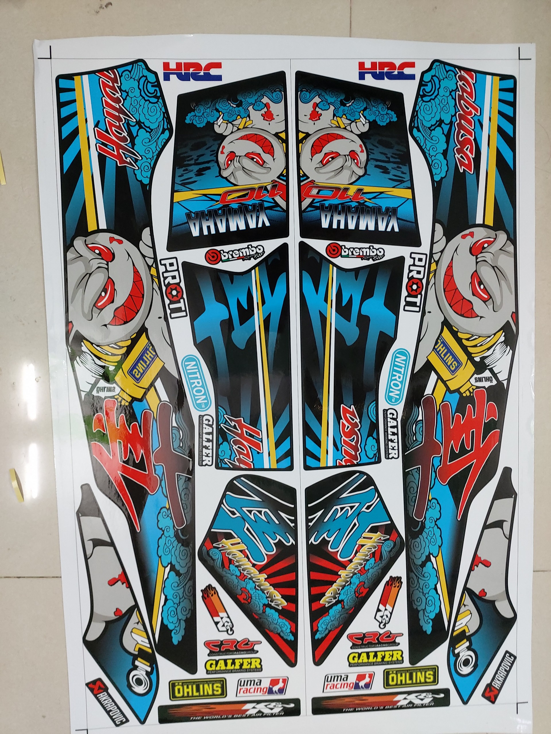 Tem sirius thỏ cầm phuộc và chữ tàu